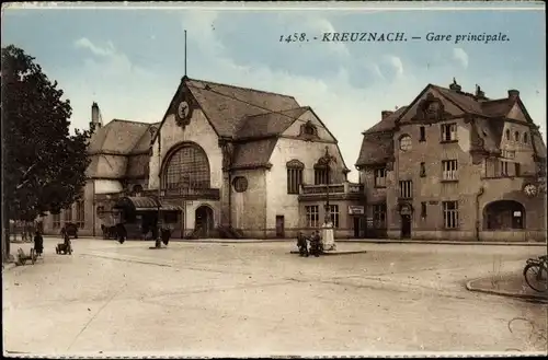 Ak Bad Kreuznach in Rheinland Pfalz, Bahnhof