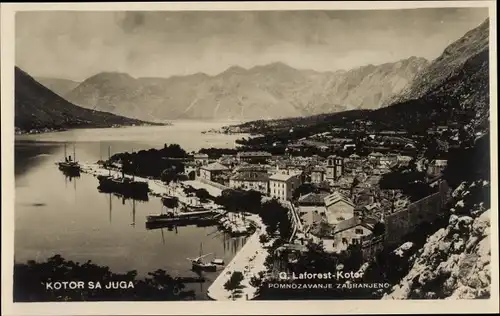 Ak Kotor Cattaro Montenegro, Teilansicht