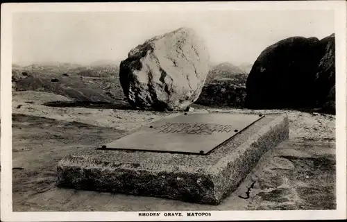 Ak Matopos Simbabwe, Rhodos-Grab