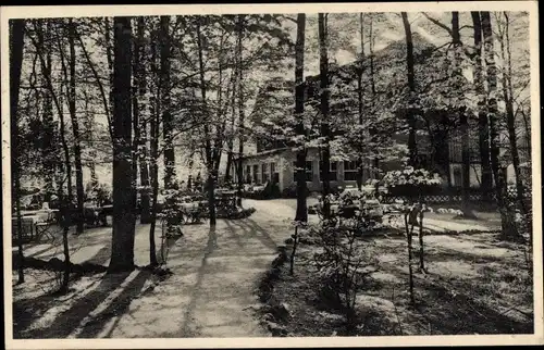 Ak Oschatz in Nordsachsen, Partie an der Waldschänke Forsthaus
