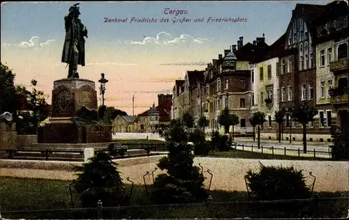Ak Torgau an der Elbe, Friedrich der Große Denkmal