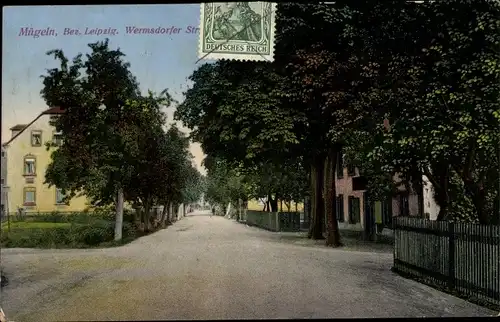 Ak Mügeln in Sachsen, Wermsdorfer Straße