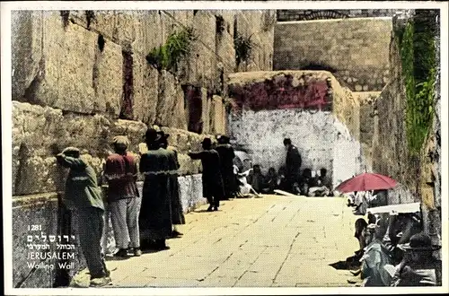 Ak Jerusalem Israel, Klagemauer
