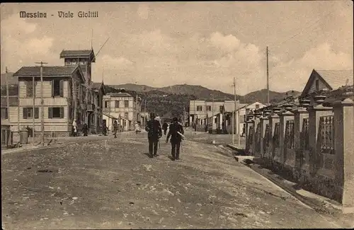 Ak Messina Sizilien, Viale Giovanni Giolitti