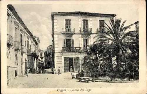 Ak Foggia Puglia, Piazza del Lago