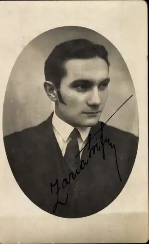 Foto Ak Schauspieler Fritz Zaria, Portrait, Autogramm