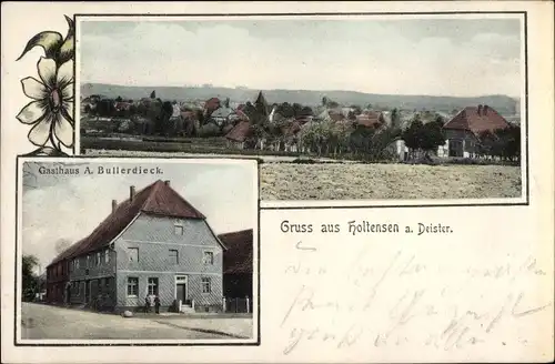 Ak Holtensen am Deister Wennigsen Niedersachsen, Totalansicht, Gasthaus