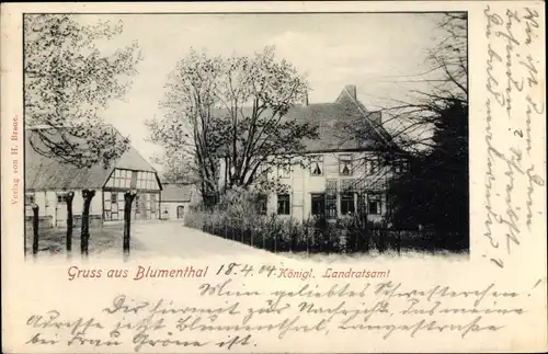 Ak Blumenthal Bremen, Königliches Landratsamt