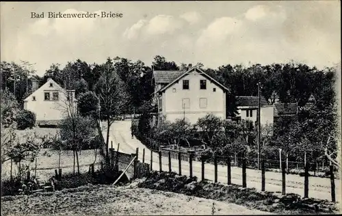 Ak Briese Birkenwerder im Kreis Oberhavel, Teilansicht der Ortschaft