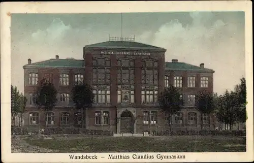 Ak Hamburg Wandsbek, Matthias Claudius Gymnasium