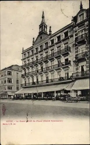 Ak Heyst sur Mer Westflandern, Le Grand Hotel du Phare