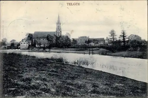 Ak Telgte in Westfalen, Gesamtansicht, Kirche