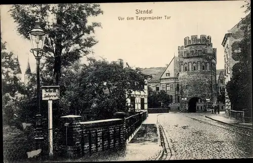 Ak Stendal Sachsen Anhalt, Tangermünder Tor