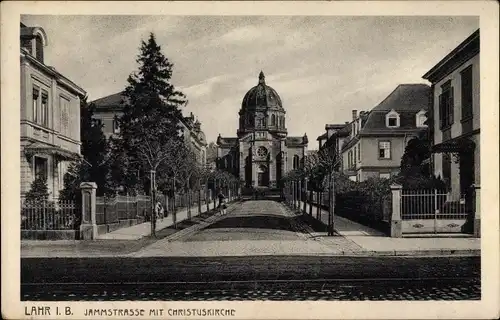 Ak Lahr im Schwarzwald, Christuskirche, Jammstraße