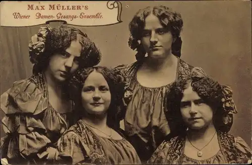 Ak Max Müllers Wiener Damen Gesangs Ensemble, Gruppenbild