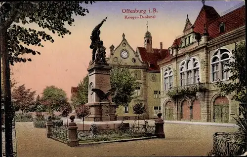 Ak Offenburg am Schwarzwald, Kriegerdenkmal