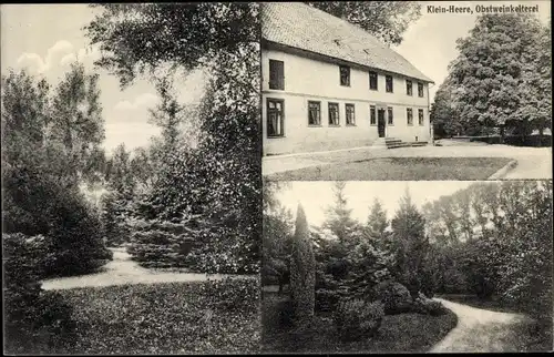 Ak Klein Heere in Niedersachsen, Obstweinkelterei, Parkpartie