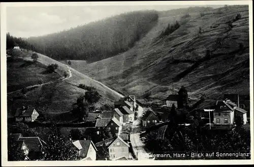 Ak Wildemann Clausthal Zellerfeld im Oberharz, Panorama, Sonnenglanz