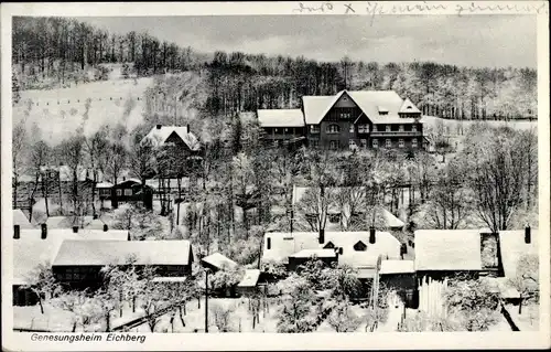 Ak Hasserode Wernigerode am Harz, Genesungsheim Eichberg, Winter