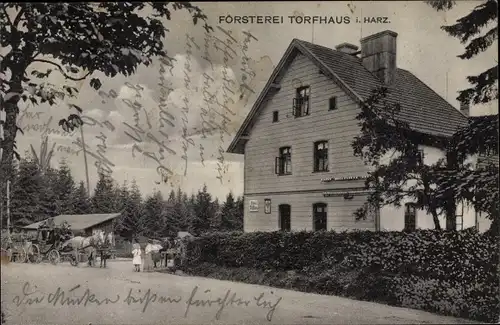 Ak Torfhaus Altenau Schulenberg Clausthal Zellerfeld im Oberharz, Försterei