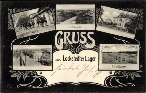 Ak Lockstedt in Holstein, Lager, Geschützpark, Casino, Totalansicht