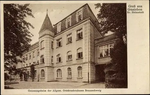 Ak Grasleben in Niedersachsen, Genesungsheim der Allgemeinen Ortskrankenkasse Braunschweig