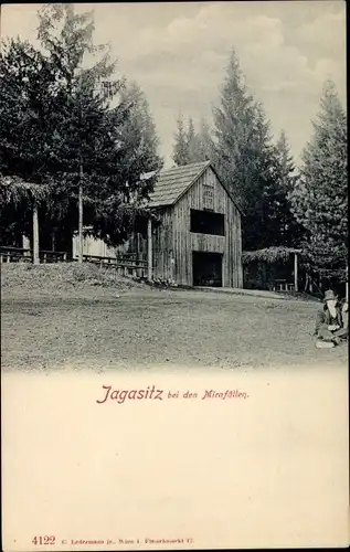 Ak Jagasitz Hohe Wand Niederösterreich, Hütte