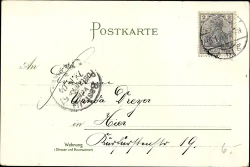 Litho Hildesheim in Niedersachsen, Templerhaus, Haus Wedekind