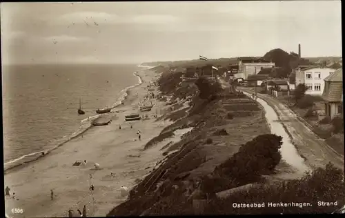 Ak Ustronie Morskie Henkenhagen Pommern, Strandpartie