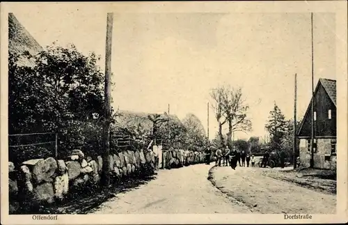 Ak Offendorf Ratekau in Schleswig Holstein, Dorfstraße