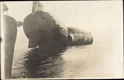 Foto Ak Luftschiff Z II, gesunkener Zeppelin, LZ 5