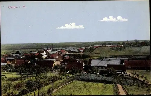 Ak Gielow Mecklenburgische Seenplatte, Blick auf den Ort