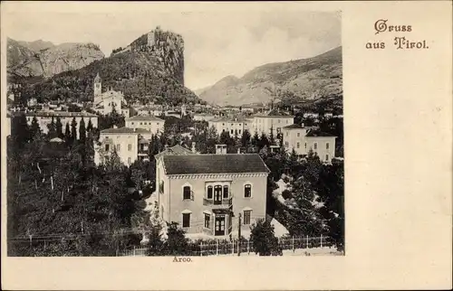 Ak Arco Trentino, Blick auf den Ort