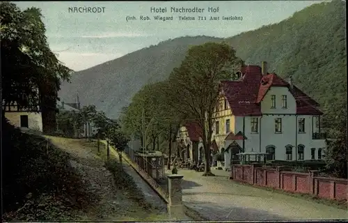 Ak Nachrodt Wiblingwerde im Sauerland, Hotel Nachrodter Hof