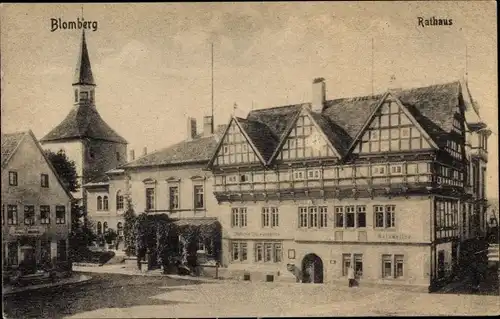 Ak Blomberg im Kreis Lippe, Rathaus