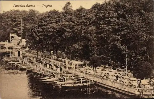 Ak Berlin Treptow, Paradies Garten