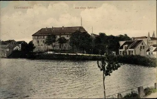 Ak Tschernjachowsk Insterburg Ostpreußen, Am alten Schloss