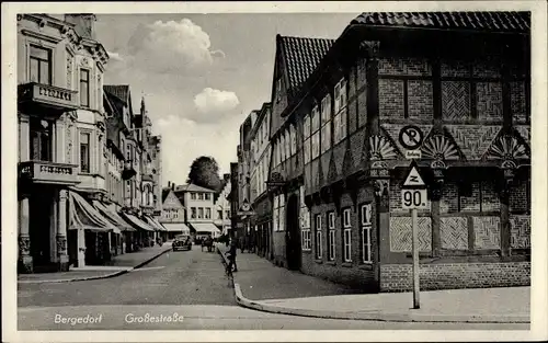Ak Hamburg Bergedorf, Großestraße, Fachwerkhaus