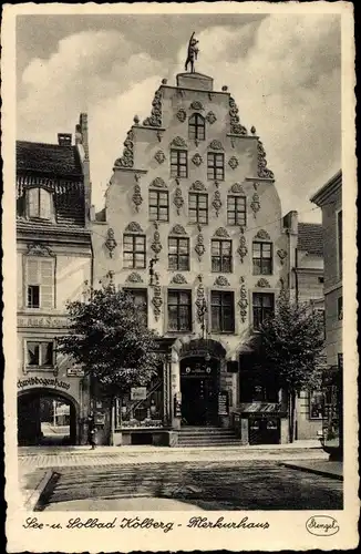 Ak Kołobrzeg Kolberg Pommern, Merkurhaus