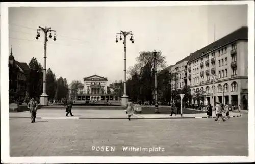 Foto Ak Poznań Posen, Wilhelmplatz