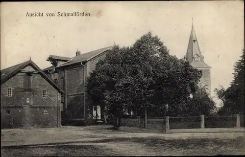 Ak Schmalförden Ehrenburg in Niedersachsen, Ortsansicht, Straßenpartie