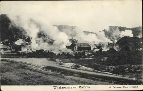 Ak Whakarewarewa Rotorua Neuseeland, General View