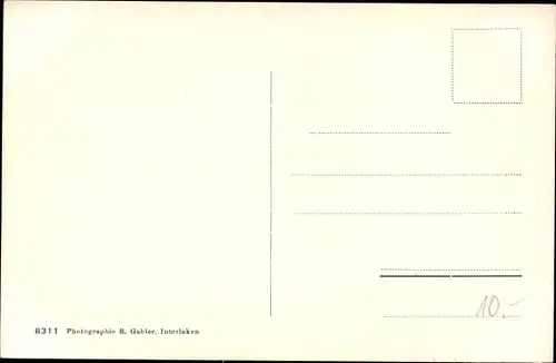 Ak Interlaken Kanton Bern Schweiz, Bahnhofstraße
