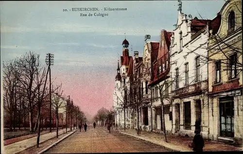 Ak Euskirchen Nordrhein Westfalen, Kölnerstraße, Rue de Cologne