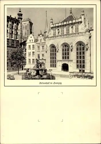 Passepartout Ak Gdańsk Danzig, Artushof