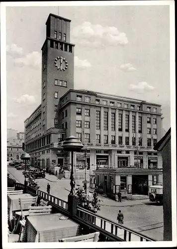 Ak Jablonec nad Nisou Gablonz an der Neiße Region Reichenberg, Rathaus