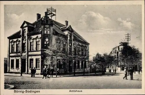 Ak Börnig Sodingen Herne im Ruhrgebiet, Amtshaus