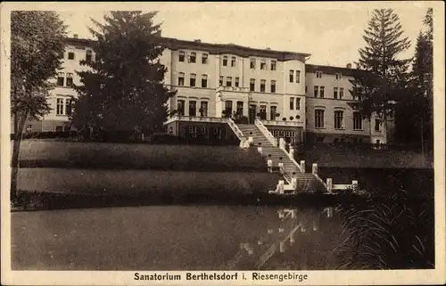 Ak Barcinek Berthelsdorf im Riesengebirge Schlesien, Sanatorium