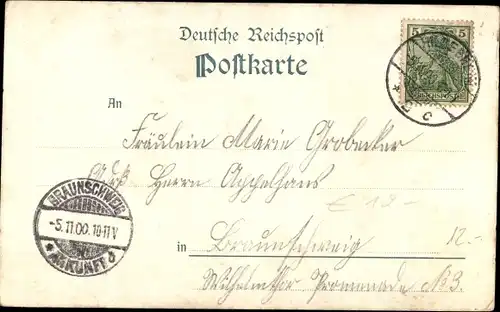 Künstler Ak Hildesheim in Niedersachsen, Enthüllungsfeier 1900, Denkmal