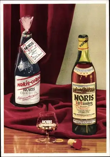 Ak Reklame Noris Weinbrand